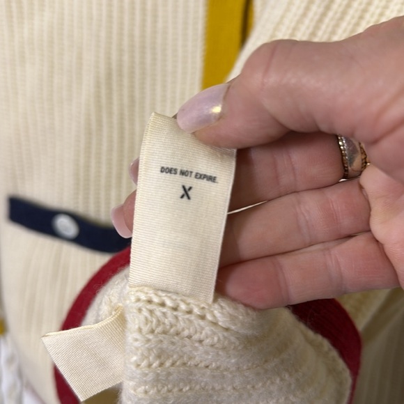 Alex Mill Minnie Cardigan in Extrafine Merino Wool Button Front Cardigan XL - Picture 13 of 15